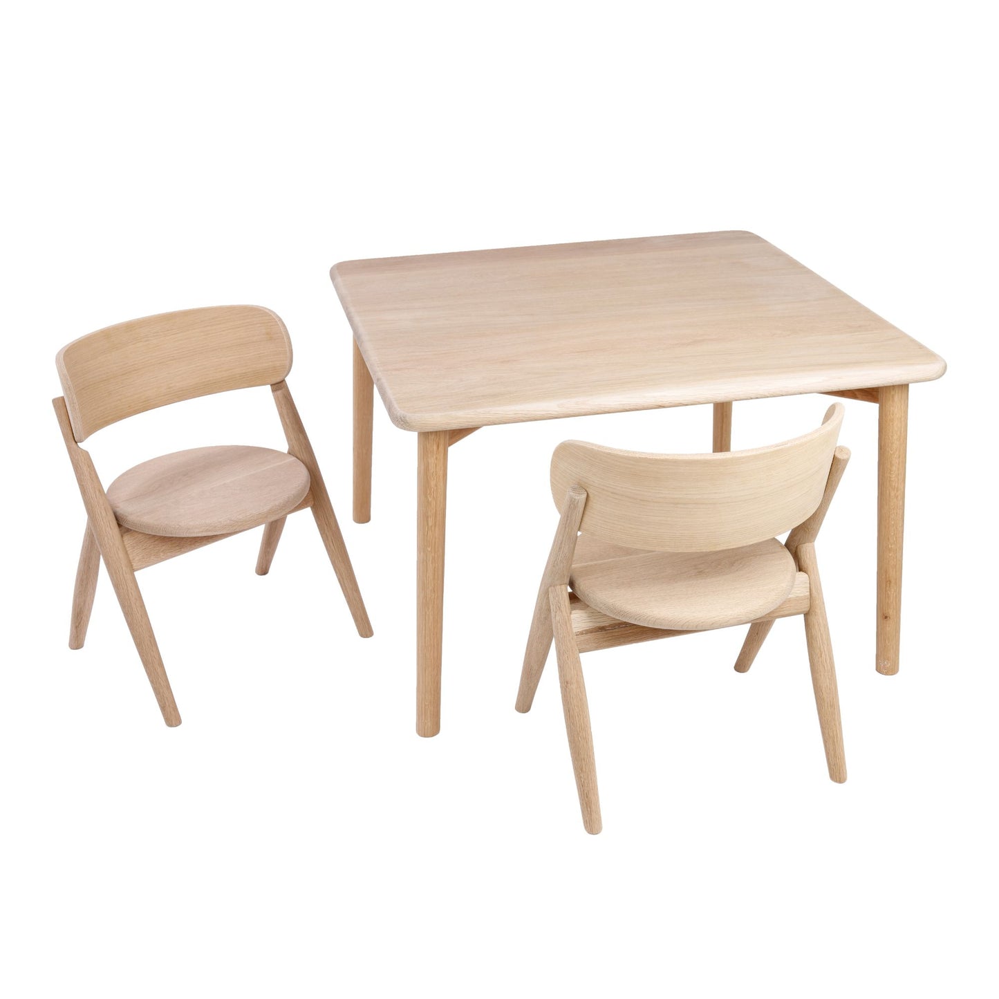 Καμπυλωτό αλλά Τετράγωνο Ξύλινο Τραπεζάκι