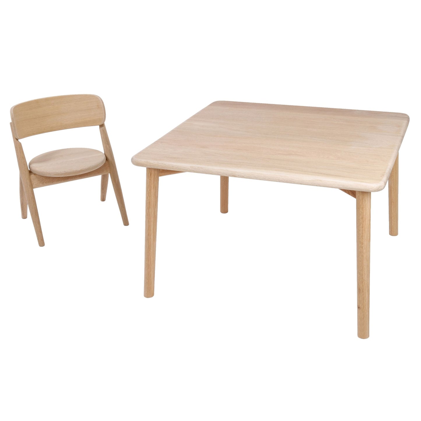 Καμπυλωτό αλλά Τετράγωνο Ξύλινο Τραπεζάκι