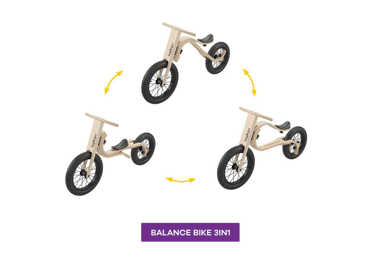 Balance Bike leg&go 3 in 1 - 223478
